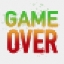 Picture of GAMING PIXELATED GAME OVER