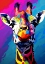 Picture of GIRAFFE POP ART
