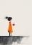 Picture of THE GIRL WITH THE RED COFFEE CUP