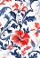 Picture of FLORAL IN BLUE AND RED