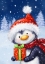 Picture of PENGUIN WITH PRESENT