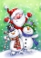Picture of TWO SNOWMEN AND SANTA
