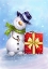 Picture of SNOWMAN WITH PRESENT 4