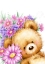 Picture of BEAR WITH FLOWERS 2