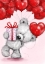 Picture of BEAR WITH RED BALLOONS