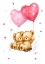 Picture of TWO BEARS ON HEART SWING
