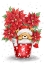 Picture of BEAR AND POINSETTIA