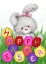 Picture of EASTER RABBIT WITH TULIPS