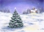 Picture of CHRISTMAS TREE IN SNOW