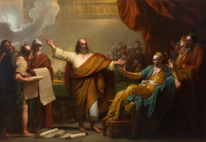 Picture of DANIEL INTERPRETING TO BELSHAZZAR THE WRITING ON THE WALL
