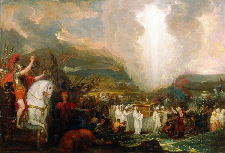 Picture of JOSHUA PASSING THE RIVER JORDAN WITH THE ARK OF THE COVENANT 1800