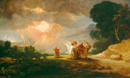 Picture of LOT FLEEING FROM SODOM 1810