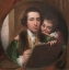 Picture of THE ARTIST AND HIS SON RAPHAEL 1773