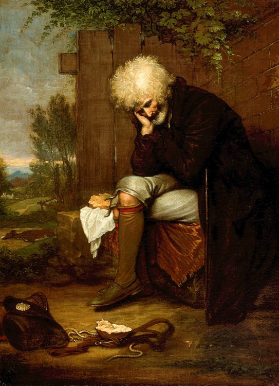 Picture of THE PILGRIM MOURNING HIS DEAD ASS 1800