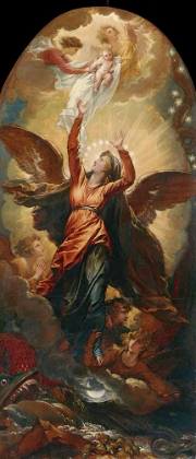 Picture of THE WOMAN CLOTHED WITH THE SUN FLEETH FROM THE PERSECUTION OF THE DRAGON 1797