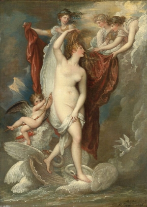 Picture of VENUS AT HER BIRTH ATTIRED BY THE THREE GRACES