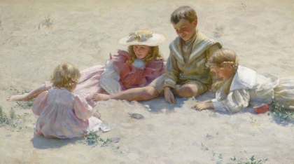 Picture of CHILDREN BY THE SEASHORE 1896