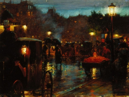 Picture of PARIS AT NIGHT 1889