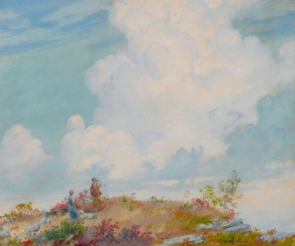 Picture of PINK CLOUD OVER MOUNTAIN 1925