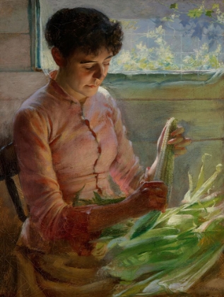 Picture of SHUCKING CORN 1891