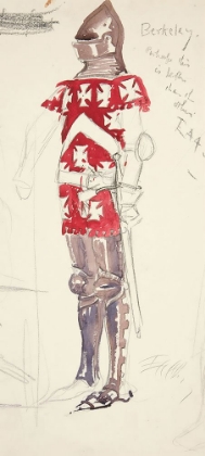 Picture of BERKELEY, COSTUME SKETCH FOR HENRY IRVINGS PLANNED PRODUCTION OF RICHARD II