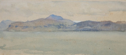 Picture of BOURG AND BRIBUN CLIFFS, MULL,  HIGHLAND TOWN 1881