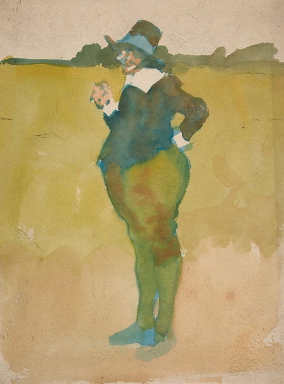 Picture of FAT MAN IN LANDSCAPE