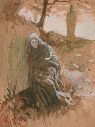 Picture of FIGURE IN WOODS