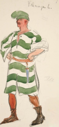 Picture of FISHMONGER, COSTUME SKETCH FOR HENRY IRVINGS PLANNED PRODUCTION OF KING RICHARD II