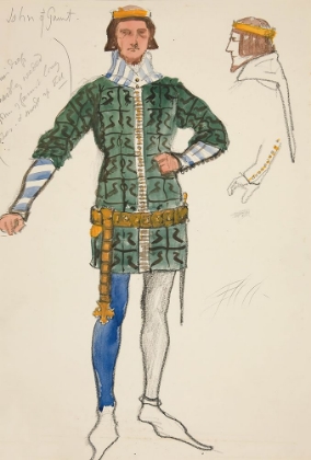 Picture of JOHN OF GAUNT, COSTUME SKETCH FOR HENRY IRVINGS PLANNED PRODUCTION OF KING RICHARD II
