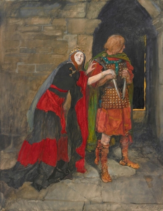 Picture of LADY MACBETH INFIRM OF PURPOSE GIVE ME THE DAGGERS ACT II, SCENE II, MACBETH