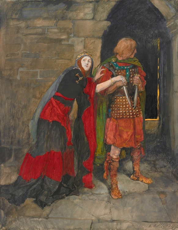 Picture of LADY MACBETH INFIRM OF PURPOSE GIVE ME THE DAGGERS ACT II, SCENE II, MACBETH