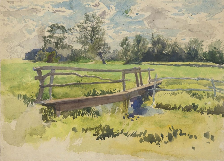 Picture of LANDSCAPE, MARSH AND BRIDGE