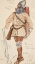 Picture of MAN OF ARMS, COSTUME SKETCH FOR HENRY IRVINGS PLANNED PRODUCTION OF KING RICHARD II