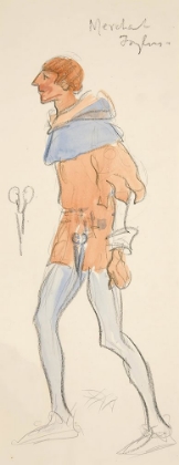 Picture of MERCHANT TAYLOR, COSTUME SKETCH FOR HENRY IRVINGS PLANNED PRODUCTION OF KING RICHARD II