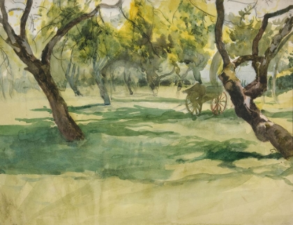 Picture of ORCHARD WITH FARM CART