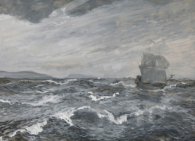 Picture of SEASCAPE WITH SAILING BOAT