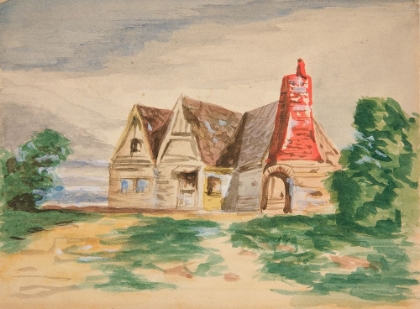 Picture of SKETCH OF A COUNTRY COTTAGE