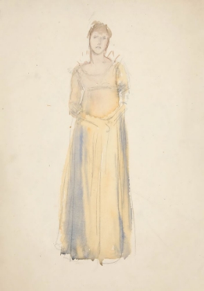 Picture of SKETCH OF A WOMAN (DRESSED IN YELLOW)
