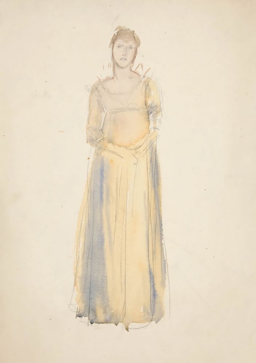 Picture of SKETCH OF A WOMAN (DRESSED IN YELLOW)