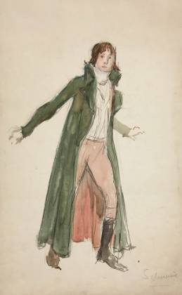 Picture of SKETCH OF A YOUNG MAN – STUDY FOR ILLUSTRATION TO A PLAY