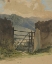 Picture of STONE WALL AND GATE, SKETCH