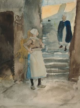 Picture of STREET SCENE WITH TWO FISHWIVES