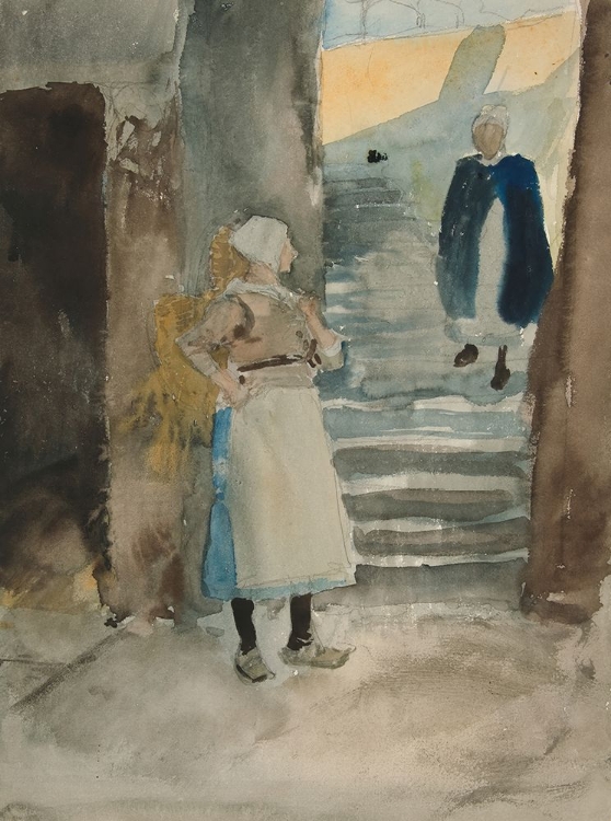 Picture of STREET SCENE WITH TWO FISHWIVES