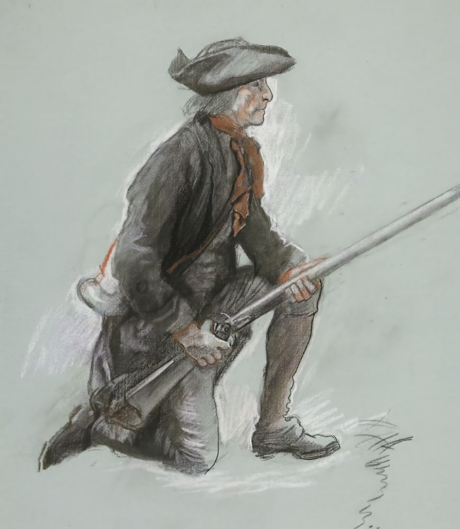 Picture of STUDY FOR A FIGURE IN VALLEY FORGE MURAL AT THE STATE CAPITOL BUILDING IN HARRISBURG, PENNSYLVANIA