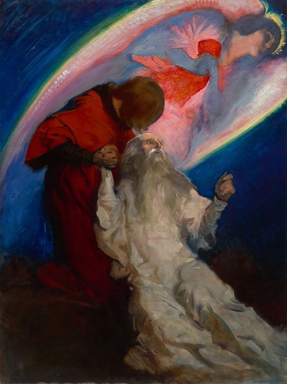 Picture of STUDY FOR AMFORTAS RELEASED BY GALAHAD, IN THE QUEST AND ACHIEVEMENT OF THE HOLY GRAIL