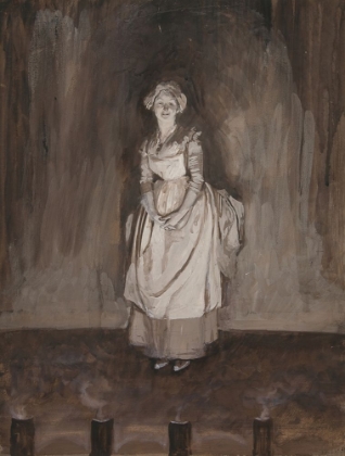 Picture of STUDY FOR EPILOGUE, ILLUSTRATION FOR OLIVER GOLDSMITHS SHE STOOPS TO CONQUER