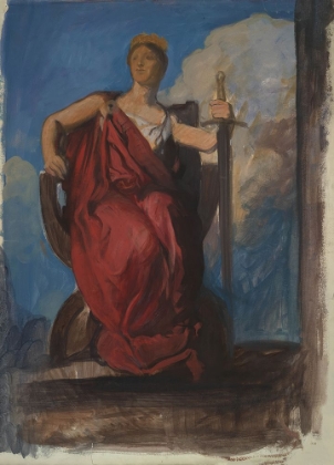 Picture of STUDY FOR FIGURE OF THE GENIUS OF PENNSYLVANIA IN THE APOTHEOSIS OF PENNSYLVANIA