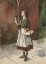 Picture of STUDY OF A YOUNG GIRL IN A GARDEN