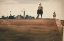 Picture of TWO SENTRIES ATOP A FORTRESS WALL